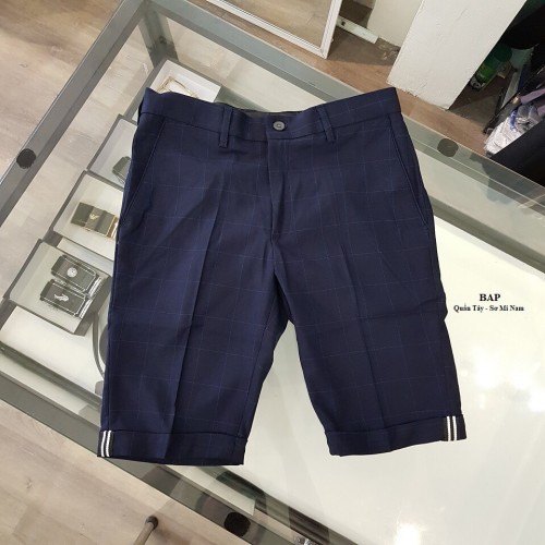 Quần Short Caro Xanh