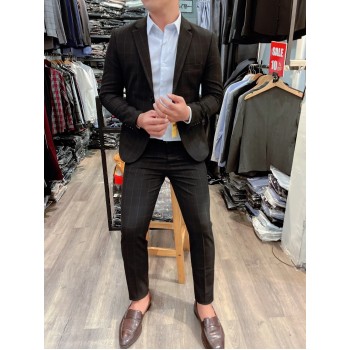 VEST CARO ĐEN 157